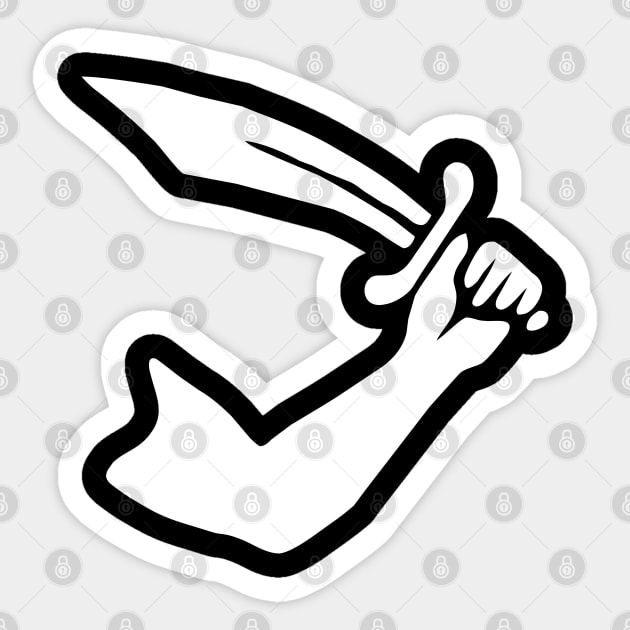 Pirate Flag - The Rhode Island Pirate Thomas Tew- Jolly Roger Flag Sticker by Yesteeyear